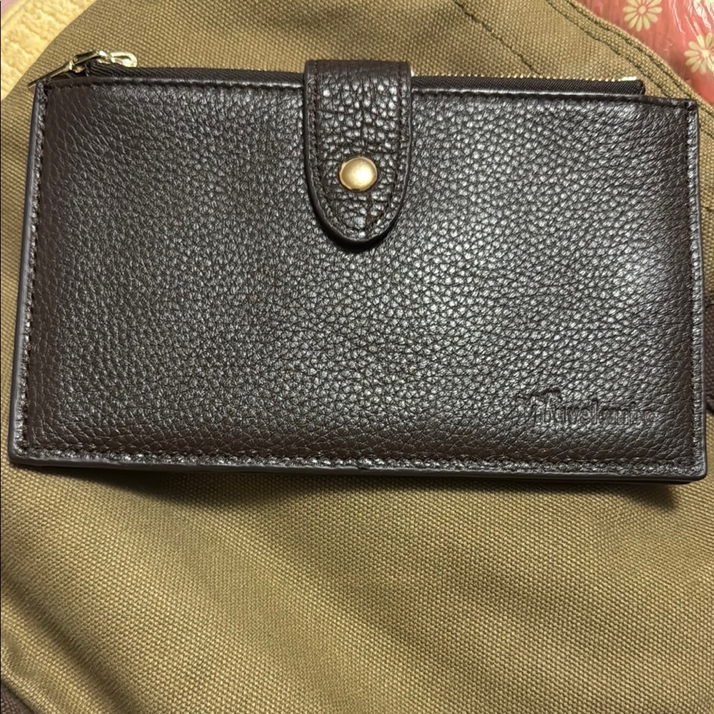 Brown Textured Leather Wallet for Everyday Use